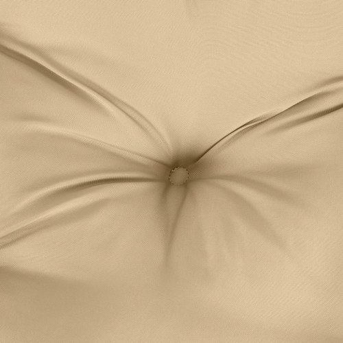 Stolehynder med lav ryg 6 stk. - meleret beige, 100 x 50 x 7 cm