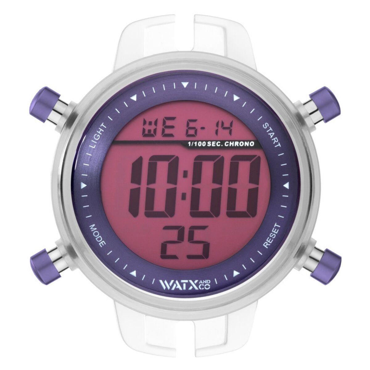 Watx & Colors RWA1095 dameur - digitalt ur i lilla, 43 mm billede
