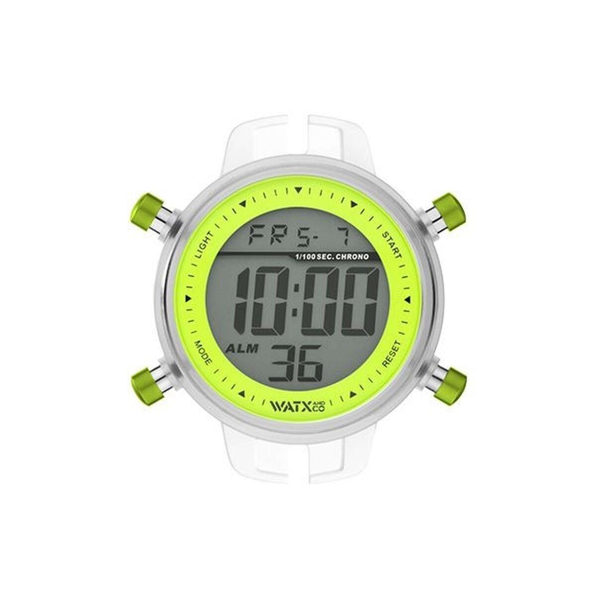 Watx & Colors RWA1126 dameur - digitalt armbåndsur, gul/hvid billede