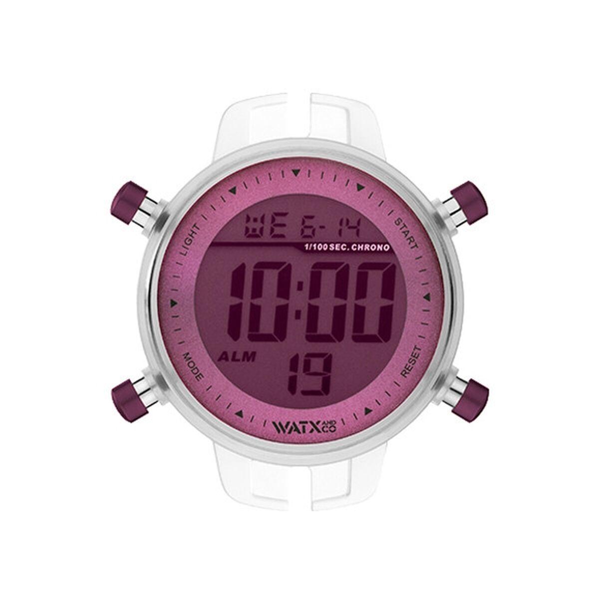 Watx & Colors RWA1077 dameur - digital armbåndsur i brun/transparent billede