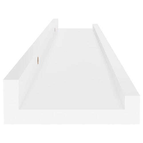 Væghylder 4 stk. 60x9x3 cm hvid