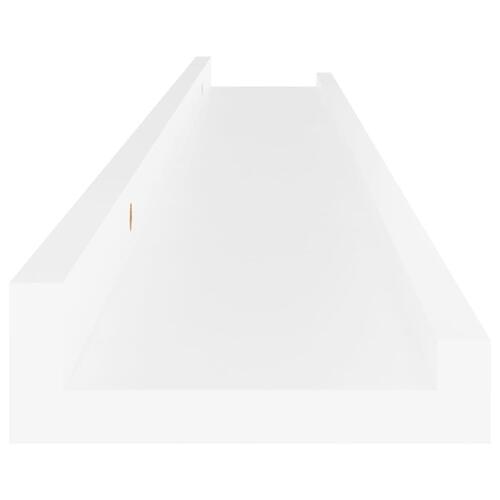 Væghylder 4 stk. 80x9x3 cm hvid