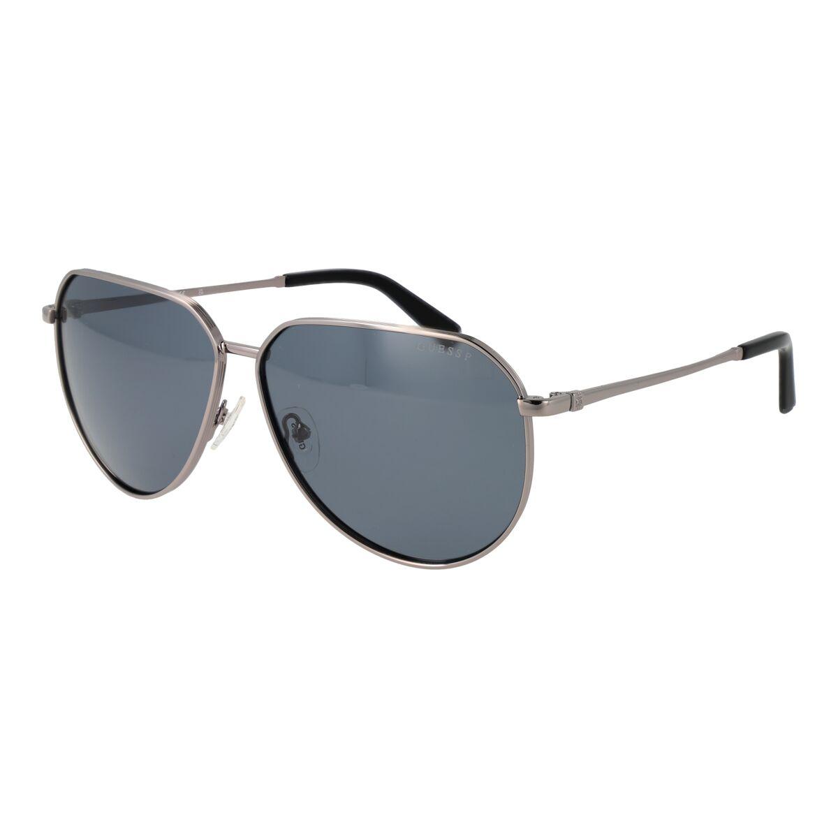 Guess GU00089 6208D solbriller til mænd - grå, aviator billede