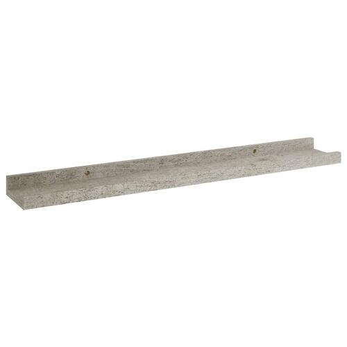 Væghylder 2 stk. 60x9x3 cm betongrå