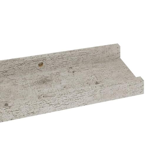 Væghylder 2 stk. 60x9x3 cm betongrå