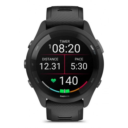 Garmin Forerunner 265 - 46 mm sportsur med 1,3" AMOLED, GPS og Wi‑Fi - Sort