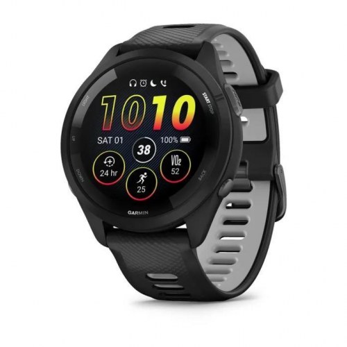 Garmin Forerunner 265 - 46 mm sportsur med 1,3" AMOLED, GPS og Wi‑Fi - Sort