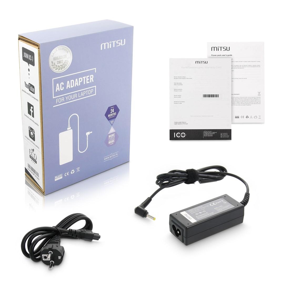 MITSU laptopoplader 20 V 2,25 A (4,0 × 1,7 mm) – Lenovo 45 W billede
