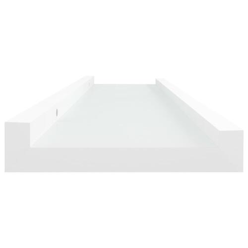 Billedhylder 2 stk. 40x9x3 cm MDF hvid