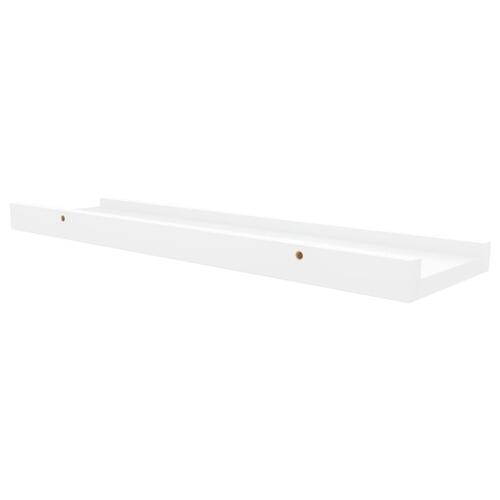 Billedhylder 2 stk. 40x9x3 cm MDF hvid