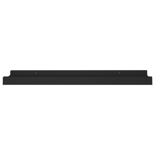 Billedhylder 2 stk. 40x9x3 cm MDF sort