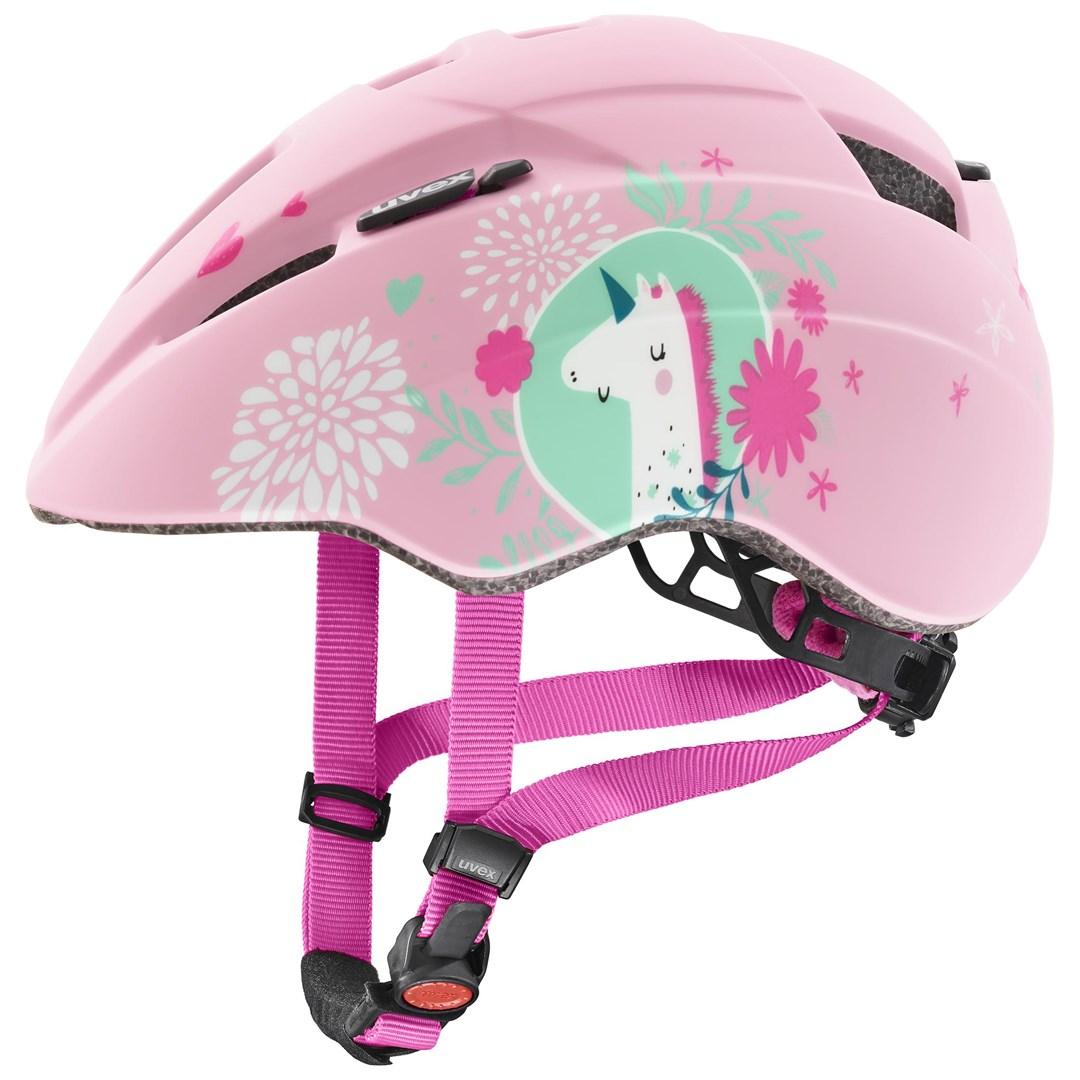 uvex Kid 2 CC cykelhjelm til børn 46-52 cm - pink enhjørning, mat billede