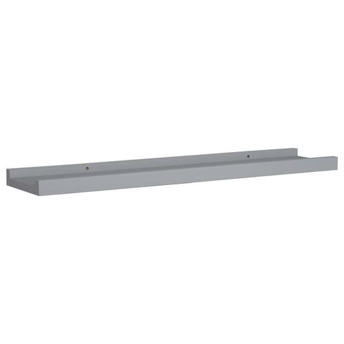 Gallerihylder 2 stk. 60x9x3 cm MDF grå