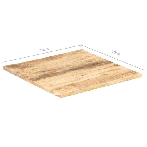 Bordplade 25-27 mm 70x70 cm massivt mangotræ