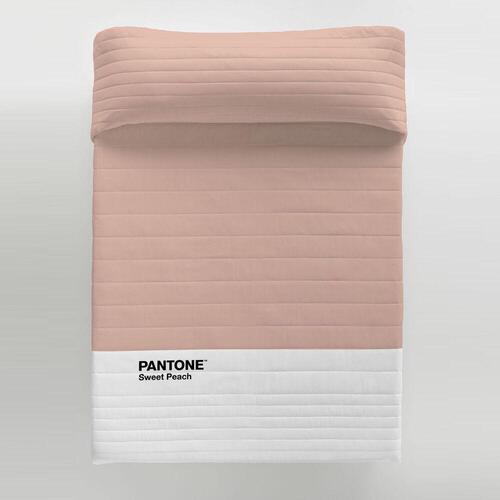 Sengetæppe (vattæppe) Sweet Peach Pantone UK super king size seng (270 x 260 cm)