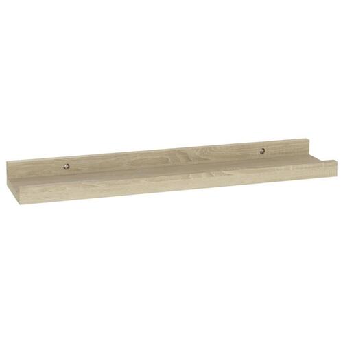 Væghylder 2 stk. 40x9x3 cm sonoma-eg