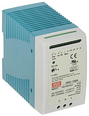 Mean Well DRC-100A buffer-strømforsyning til alarmer billede
