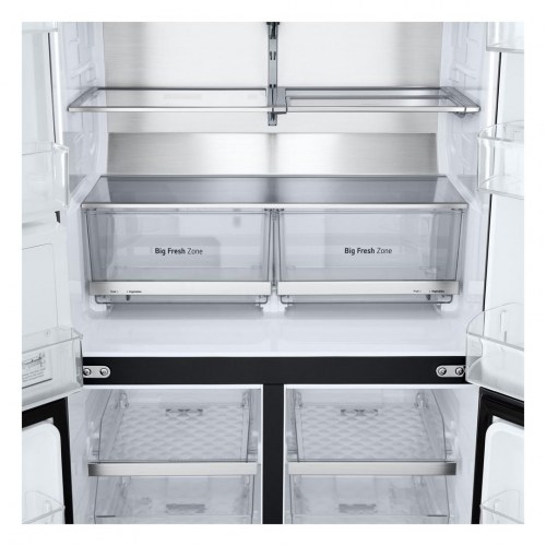 LG InstaView GMG960EVJE multidoor køleskab/fryser – fritstående 638 l – sort stål