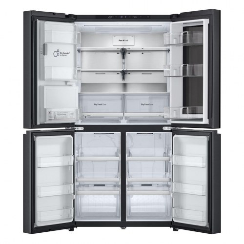 LG InstaView GMG960EVJE multidoor køleskab/fryser – fritstående 638 l – sort stål