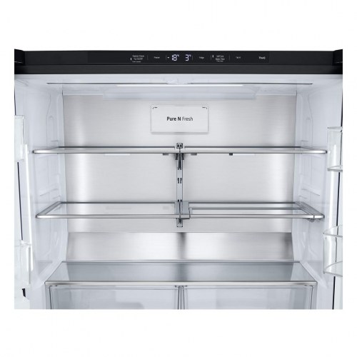 LG InstaView GMG960EVJE multidoor køleskab/fryser – fritstående 638 l – sort stål