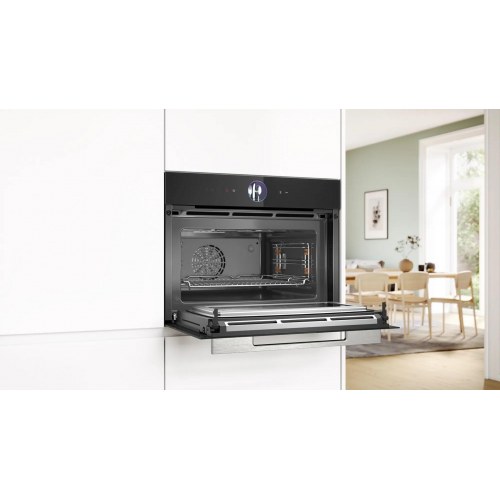 Bosch Serie 8 CMG7361B1 indbygningsovn med mikro – 45 l, sort