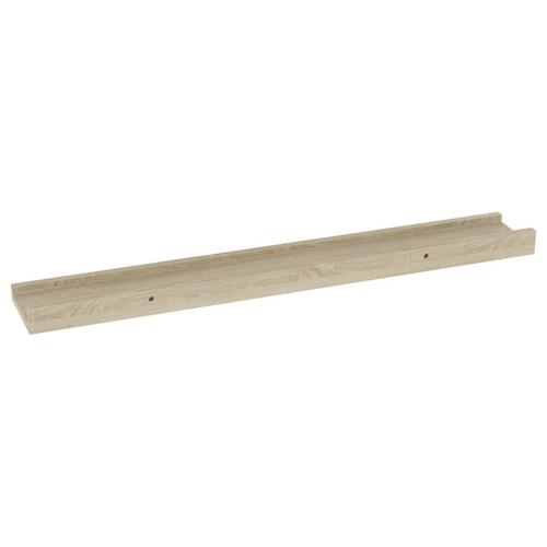 Væghylder 2 stk. 60x9x3 cm sonoma-eg