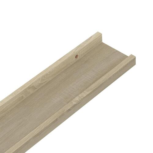 Væghylder 2 stk. 60x9x3 cm sonoma-eg