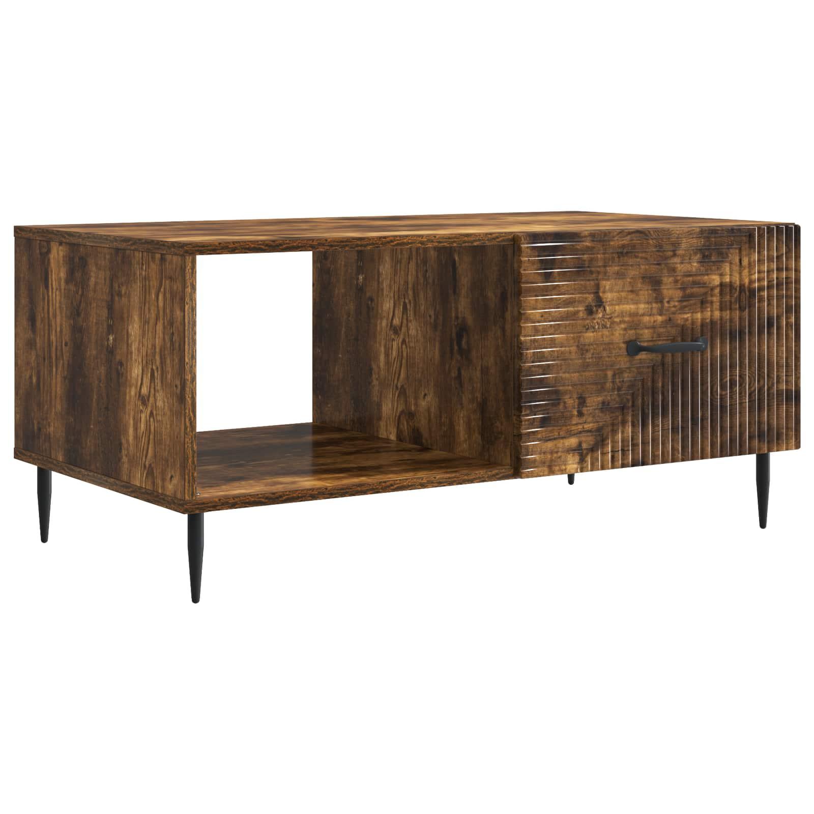 Sofabord Røget eg 90 x 50 x 40 cm Konstrueret træ billede