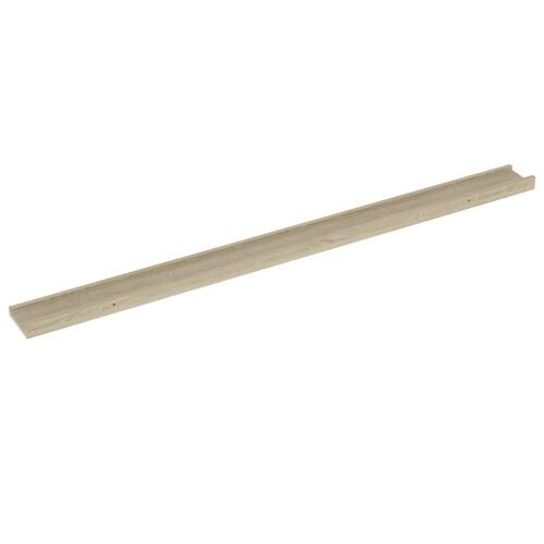 Væghylder 2 stk. 115x9x3 cm sonoma-eg