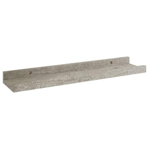 Væghylder 2 stk. 40x9x3 cm betongrå