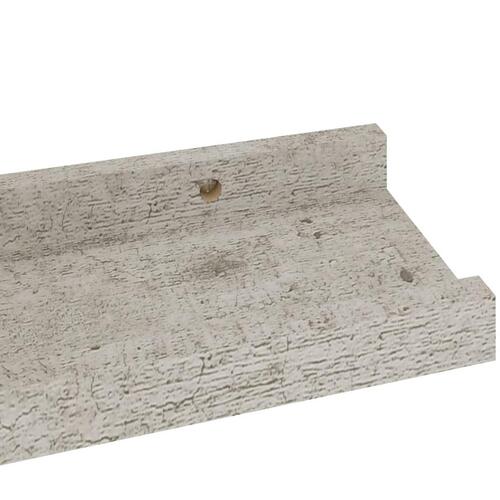 Væghylder 2 stk. 40x9x3 cm betongrå