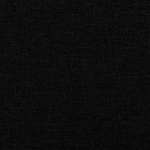 Sengestel med hovedgærde - sort stof, 200 x 200 cm