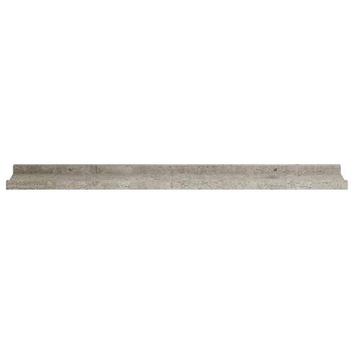Væghylder 4 stk. 80x9x3 cm betongrå