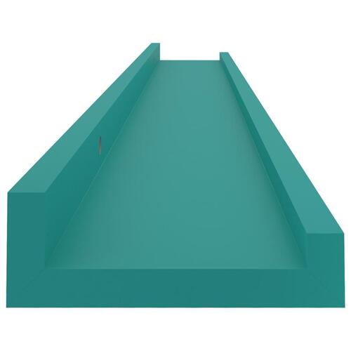 Væghylder 2 stk. 80x9x3 cm blå