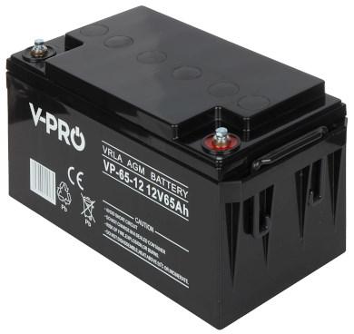 Volt Polska V-PRO AGM batteri 12 V 65 Ah billede