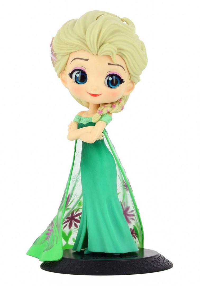 Bandai Q Posket - Disney Elsa Surprise Ver.B figur billede