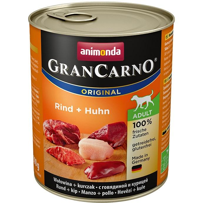 animonda GranCarno Original – Okse & Kylling voksen hundefoder, vådfoder 800 g billede
