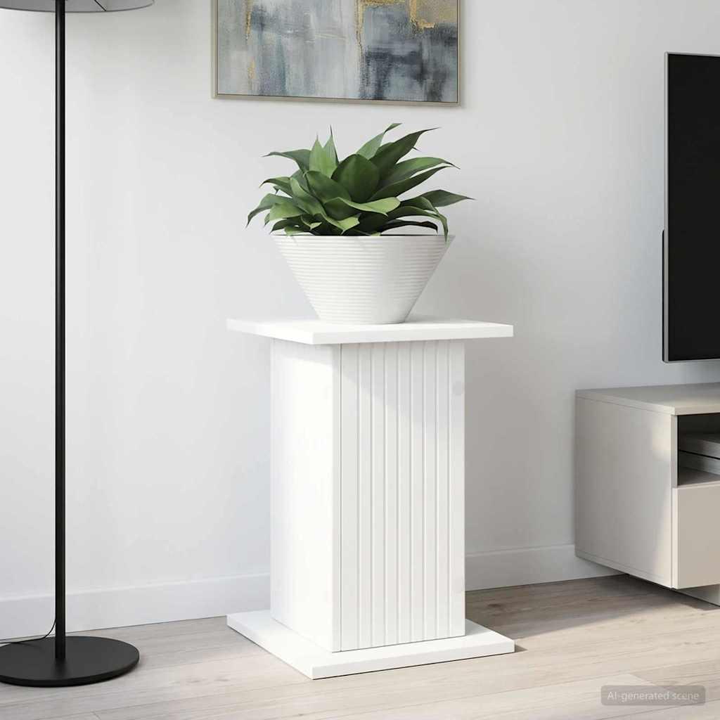 Planteholder i hvid - konstrueret træ 30,5 × 30 × 43 cm billede
