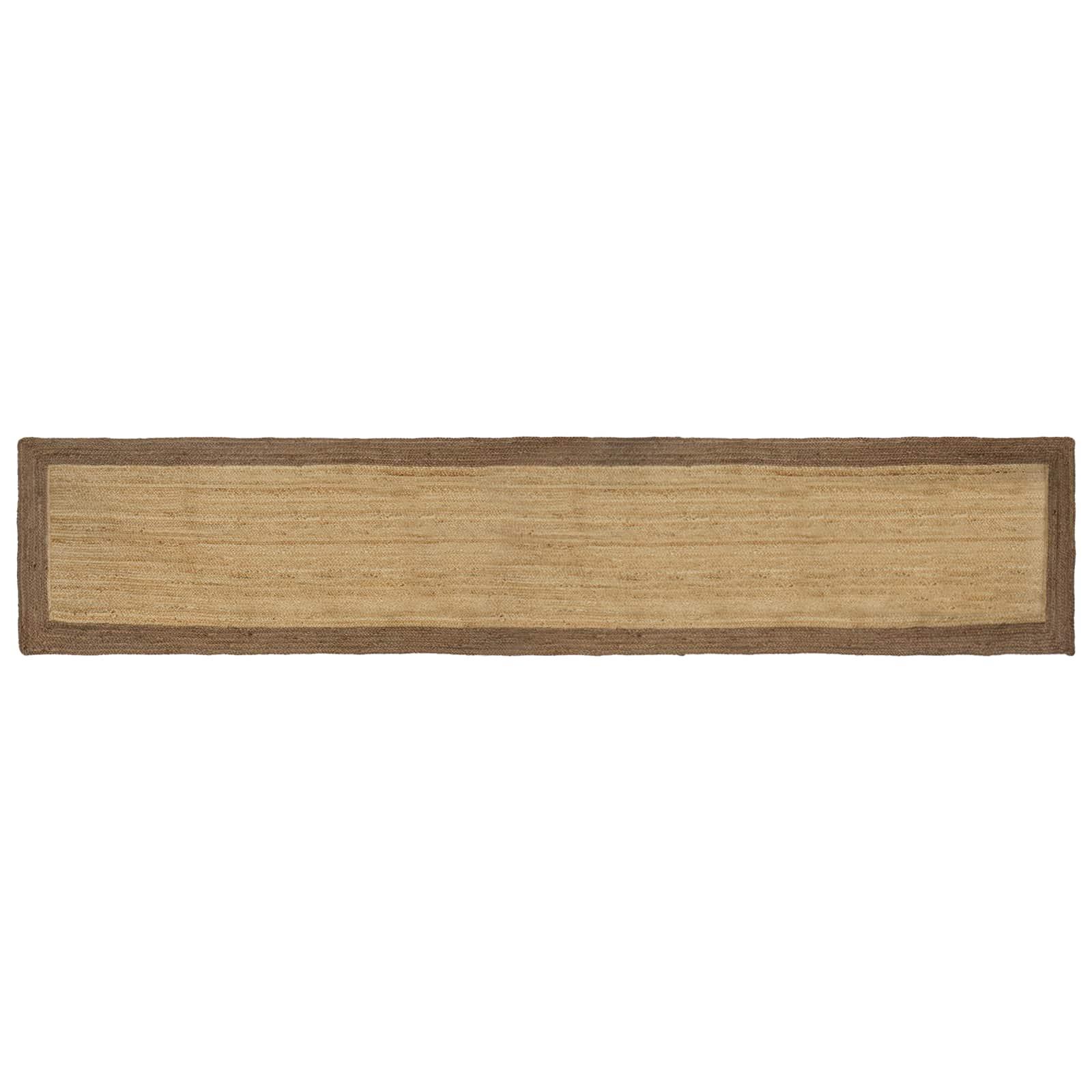Områdetæpper Rektangulær Naturlig og grå 60 x 400 cm Jute billede