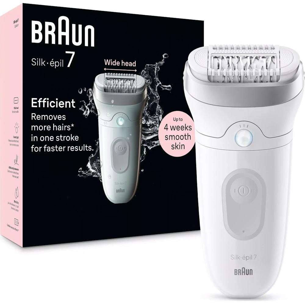 Braun Silk-épil 7 SE7-011 epilator - Hvid/Sølv