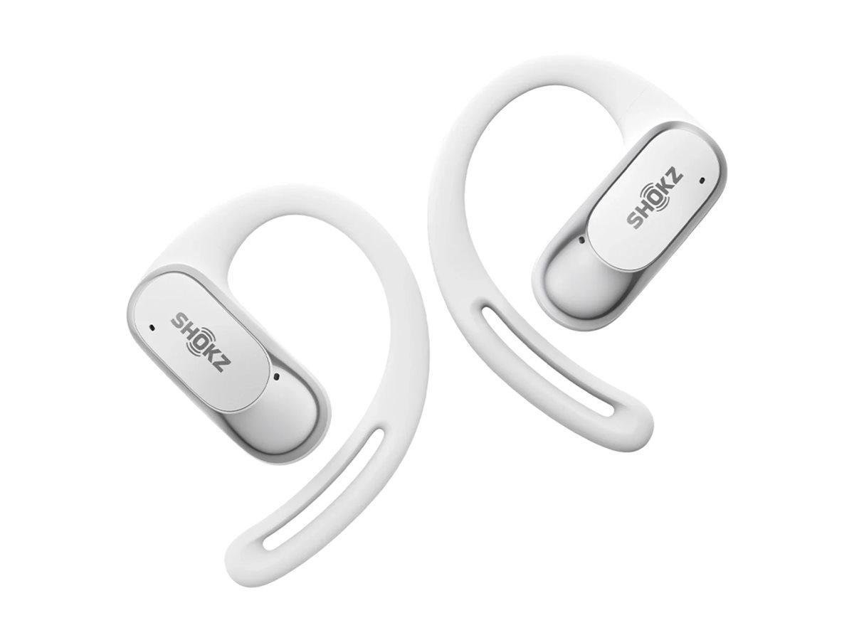 Shokz OpenFit Air trådløse TWS øretelefoner - Hvid