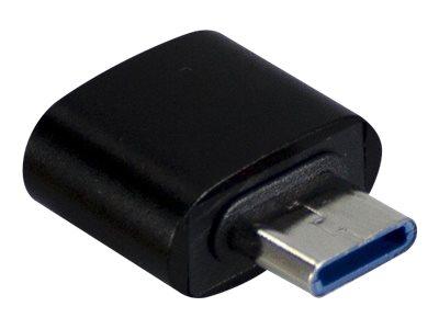 Inter-Tech USB-C til USB-A adapter – USB 2.0, sort billede