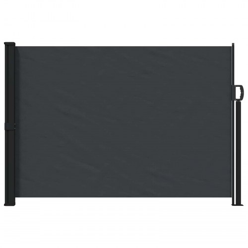 Udtrækkelig side-markise - sort 300 × 170 cm i polyester