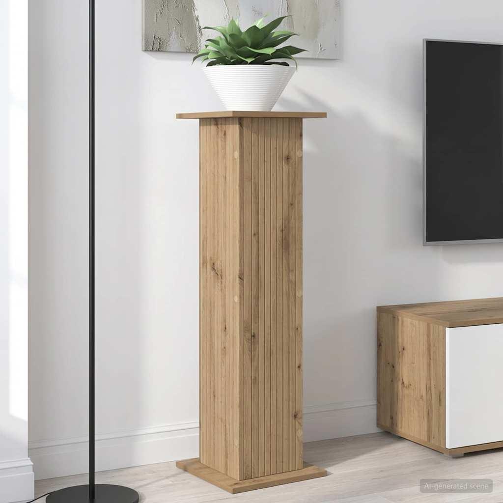 Planteholder i konstrueret træ - artisan-eg, 30,5 × 30 × 100,5 cm