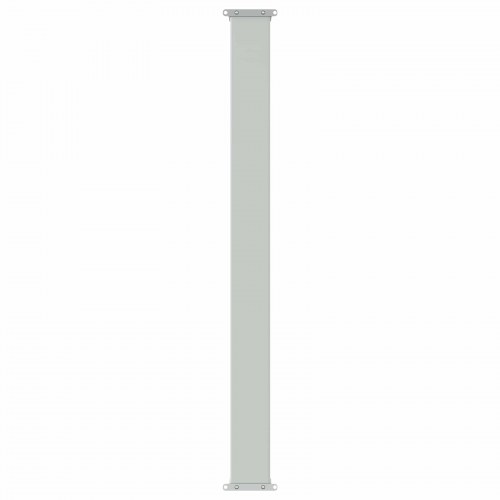 Udtrækkelig sidemarkise i gråbrun - 500 × 100 cm, polyester