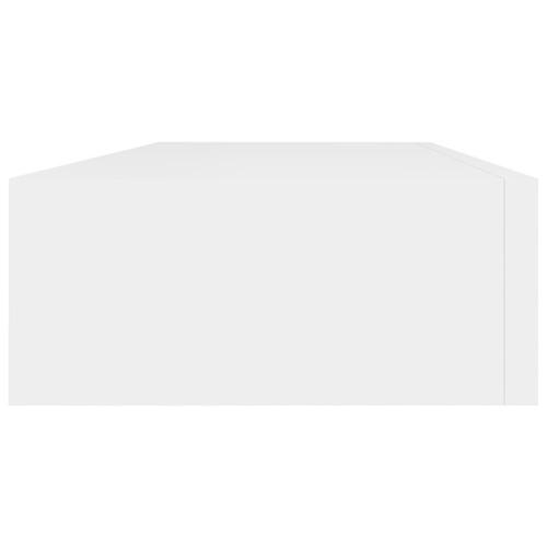 Væghylder med skuffer 2 stk. 60x23,5x10 cm MDF hvid