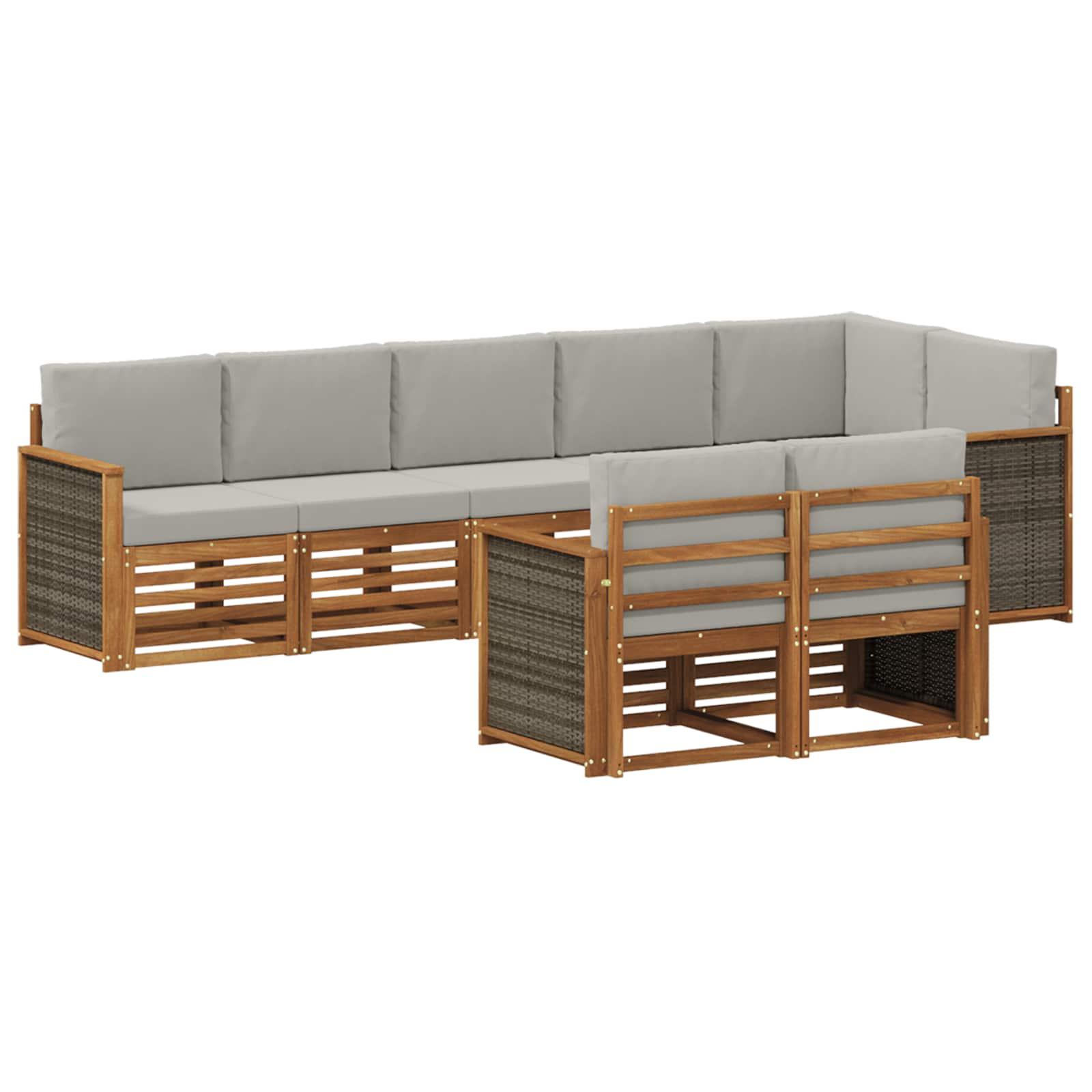 Sofasæt Massivt Akacietræ billede