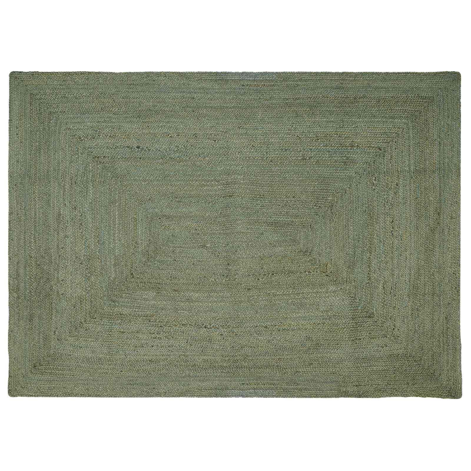 Områdetæpper Rektangulær Olivengrøn 160 x 230 cm billede