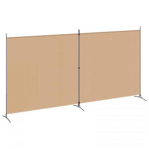 2‑panels rumdeler i stof - beige, 348 × 180 cm