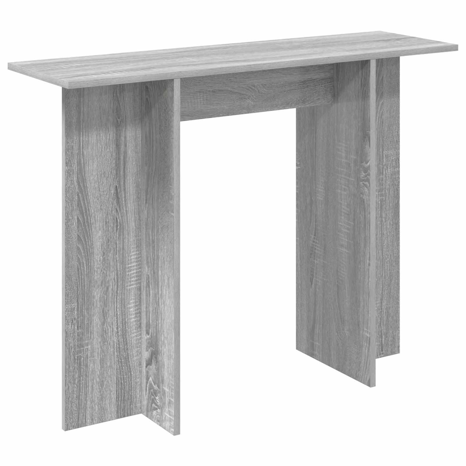 Konsolbord Grå sonoma-eg 100 x 30 x 75 cm Konstrueret træ billede